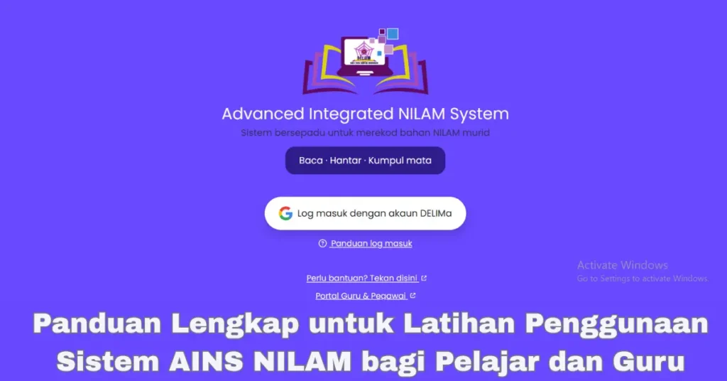  Apa Itu AINS NILAM KPM?