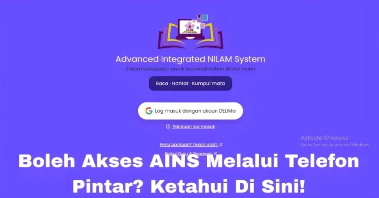 Boleh Akses AINS Melalui Telefon Pintar? Ketahui Di Sini!