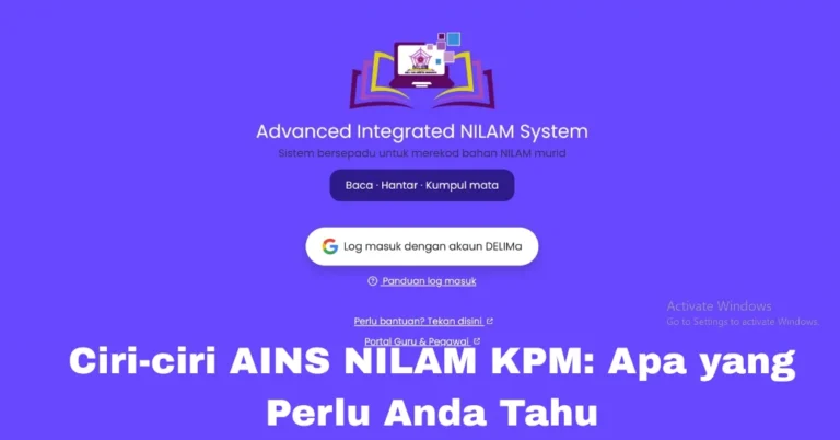 Ciri-ciri AINS NILAM KPM: Apa yang Perlu Anda Tahu