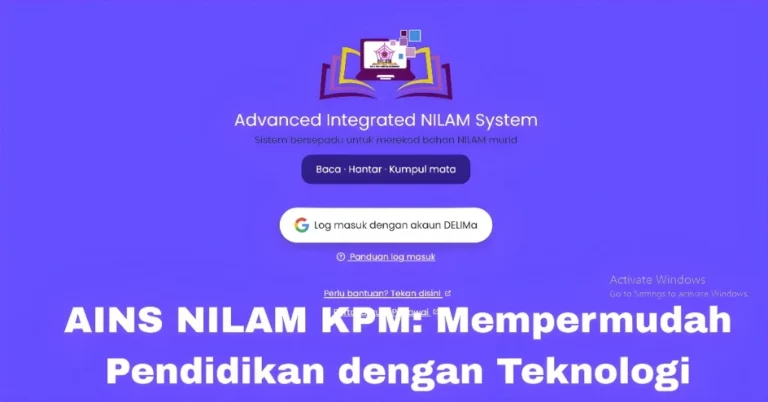 AINS NILAM KPM: Mempermudah Pendidikan dengan Teknologi